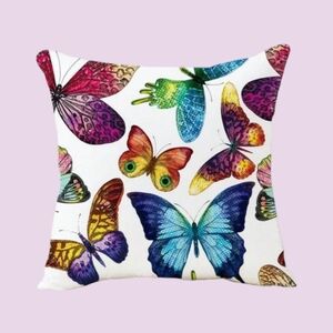 NWT Home Decor Multicolor Butterfly Pillowcase
